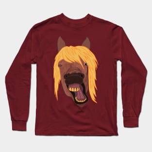 Horse Face Long Sleeve T-Shirt